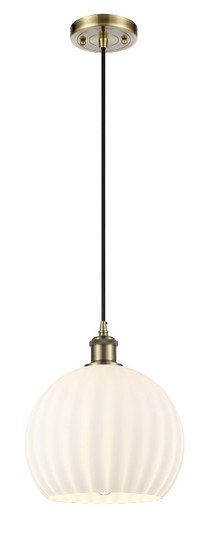 Ballston One Light Mini Pendant in Antique Brass (405|516-1P-AB-G1217-10WV)