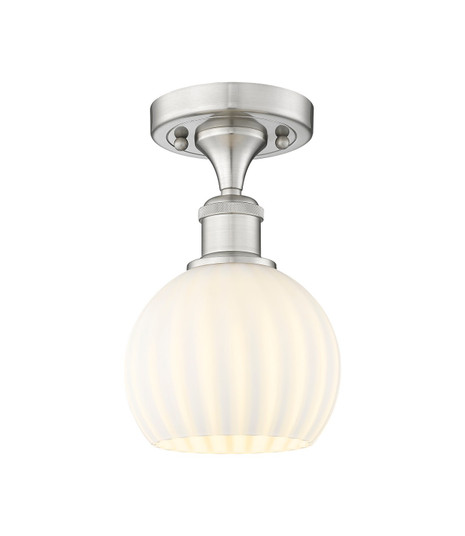 Ballston One Light Semi-Flush Mount in Brushed Satin Nickel (405|516-1C-SN-G1217-6WV)