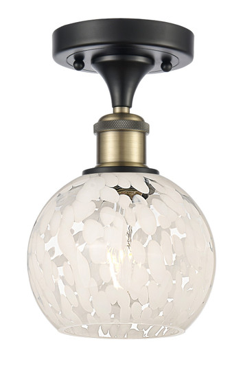 Ballston One Light Semi-Flush Mount in Black Antique Brass (405|516-1C-BAB-G1216-6WM)