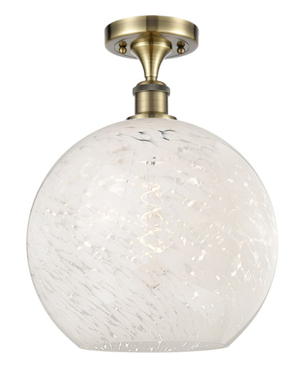 Ballston One Light Semi-Flush Mount in Antique Brass (405|516-1C-AB-G1216-12WM)