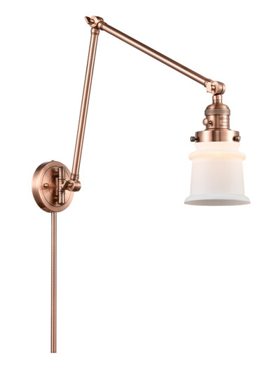 Franklin Restoration One Light Swing Arm in Antique Copper (405|238-AC-G181S)