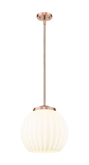 Essex One Light Pendant in Antique Copper (405|221-1S-AC-G1217-14WV)