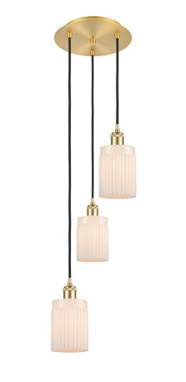 Ballston Three Light Pendant in Satin Gold (405|113B-3P-SG-G341)