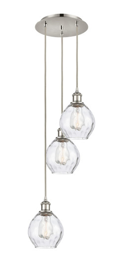 Ballston Three Light Pendant in Polished Nickel (405|113B-3P-PN-G362)
