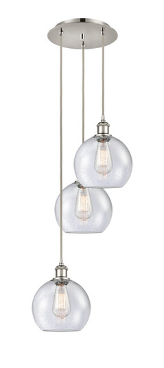 Ballston Three Light Pendant in Polished Nickel (405|113B-3P-PN-G124-8)