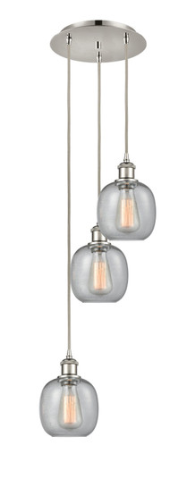 Ballston LED Pendant in Polished Nickel (405|113B-3P-PN-G104)