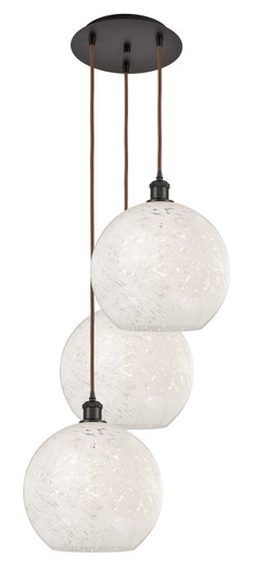 Ballston Three Light Pendant in Oil Rubbed Bronze (405|113B-3P-OB-G1216-12WM)