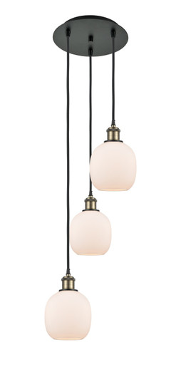 Ballston LED Pendant in Black Antique Brass (405|113B-3P-BAB-G101)