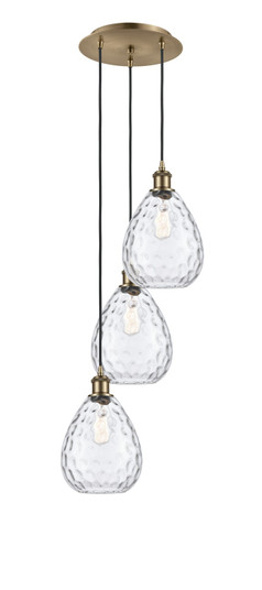 Ballston LED Pendant in Antique Brass (405|113B-3P-AB-G372)