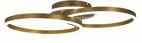 Harper LED Semi Flush Mount in Brushed Gold (343|T1070-BG)