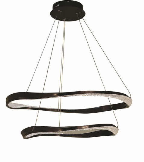 Oakley LED Chandelier in Black (343|T1068-BK)