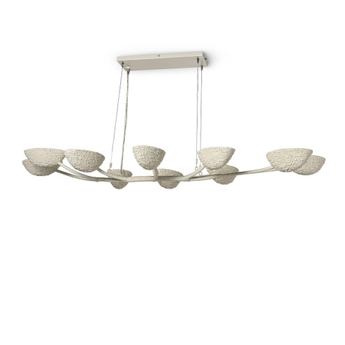 Delilah Ten Light Linear Chandelier in Cream (515|2451-79)