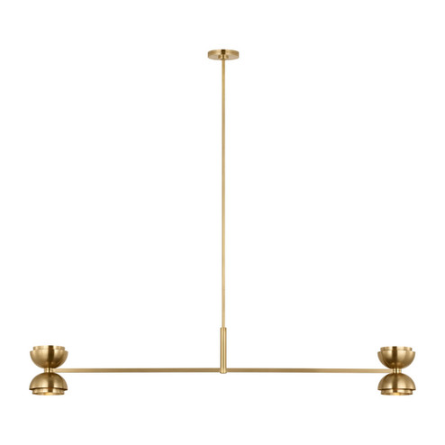 Shanti LED Linear Chandelier in Natural Brass (182|SLLS31927NB)