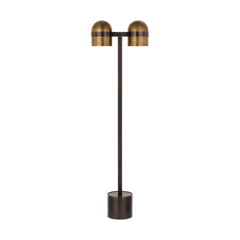 Octavia LED Floor Lamp in Blackened Bronze/Bright Worn Brass (182|AKFL34127BDZ/BWB)