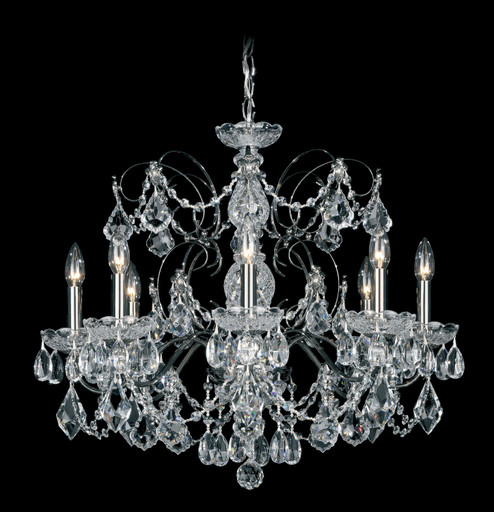 Century Eight Light Chandelier in Polished Silver (53|1707-40)