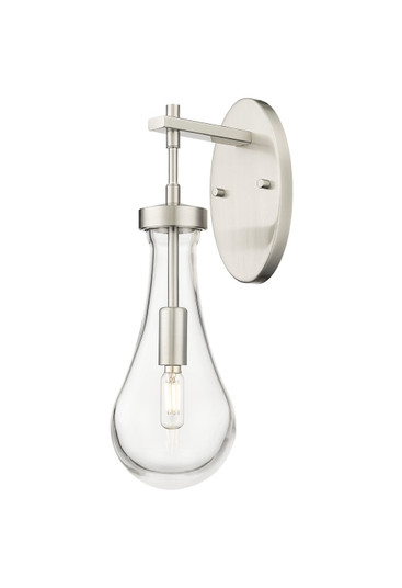 Downtown Urban One Light Wall Sconce in Satin Nickel (405|451-1W-SN-G451-5CL)