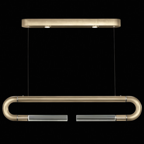 Antonia LED Linear Pendant in Soft Gold Leaf/Nickel/No Parchment (48|924140-520ST)