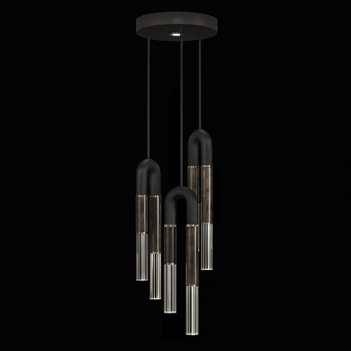 Antonia LED Pendant in Black/Nickel/Charcoal (48|923840-121ST)
