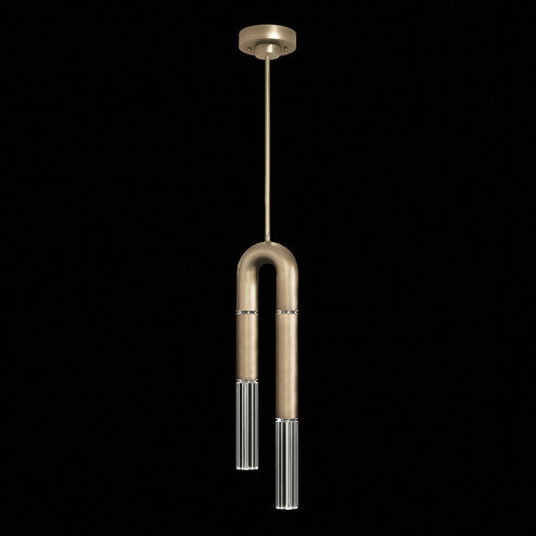 Antonia LED Pendant in Soft Gold Leaf/Nickel/No Parchment (48|923340-520ST)