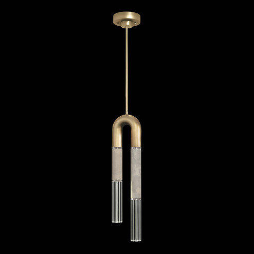 Antonia LED Pendant in Gold Leaf/Nickel/Smoke (48|923340-322ST)
