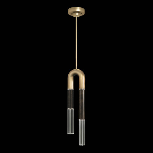 Antonia LED Pendant in Gold Leaf/Nickel/Charcoal (48|923340-321ST)