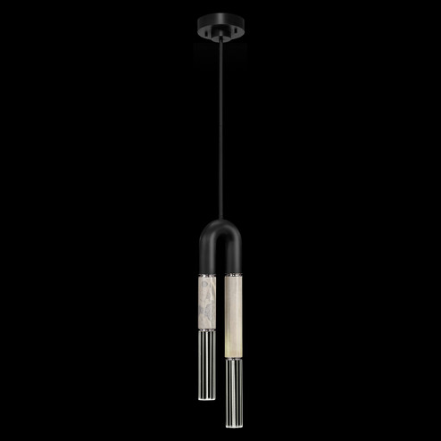 Antonia LED Pendant in Black/Nickel/Smoke (48|923340-122ST)