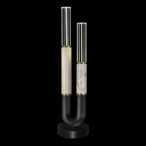 Antonia LED Table Lamp in Black/Brass/Smoke (48|923010-112ST)