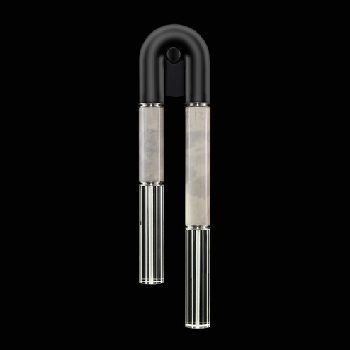 Antonia LED Wall Sconce in Black/Nickel/Smoke (48|922750-122ST)