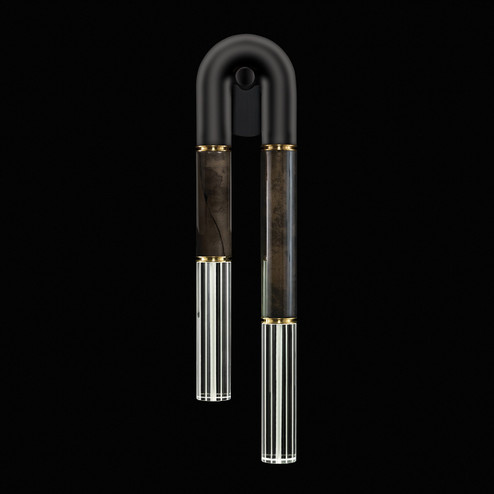 Antonia LED Wall Sconce in Black/Brass/Charcoal (48|922750-111ST)