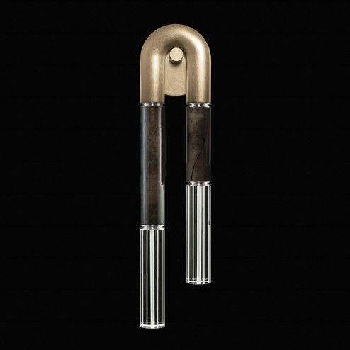Antonia LED Wall Sconce in Soft Gold Leaf/Nickel/Charcoal (48|922550-521ST)