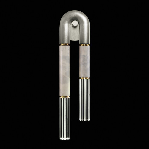 Antonia LED Wall Sconce in Silver Leaf/Brass/Smoke (48|922550-412ST)