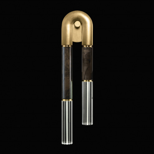 Antonia LED Wall Sconce in Gold Leaf/Brass/Charcoal (48|922550-311ST)