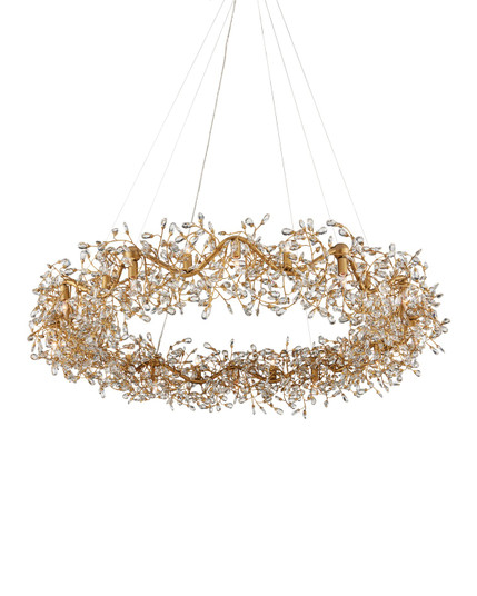 Crystal Bud 24 Light Chandelier in Clear/Brass (142|9000-1136)