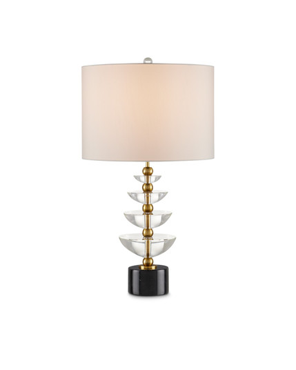 Waterfall One Light Table Lamp in Clear/Natural/Brass (142|6000-0872)