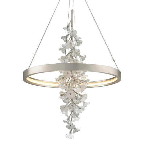 Jasmine LED Chandelier in Silver Leaf (68|269-72-SL)