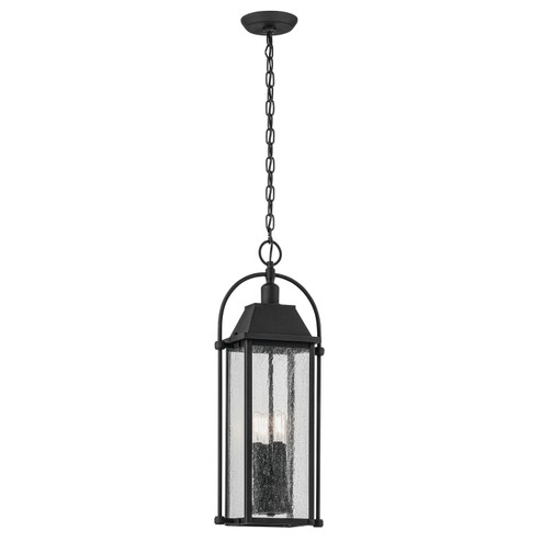 Harbor Row Four Light Outdoor Pendant in Textured Black (12|49718BKT)