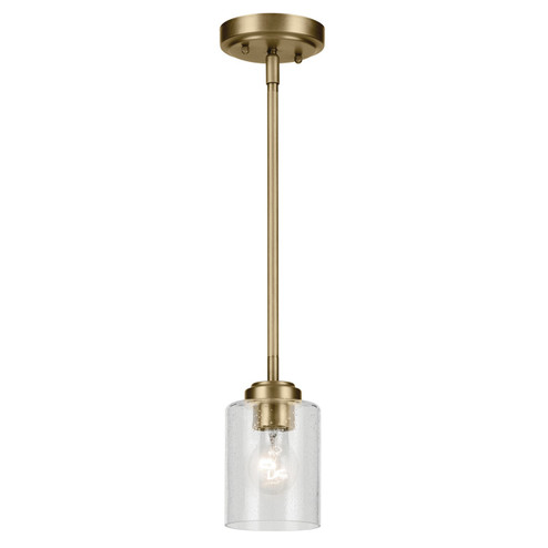 Winslow One Light Mini Pendant in Natural Brass (12|44032NBR)