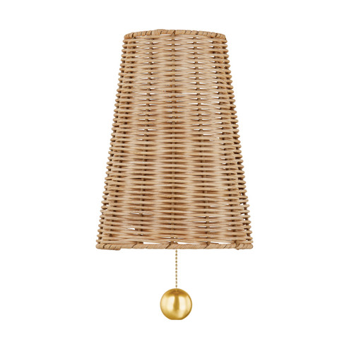 Naida One Light Wall Sconce in Aged Brass (428|H857101-AGB)