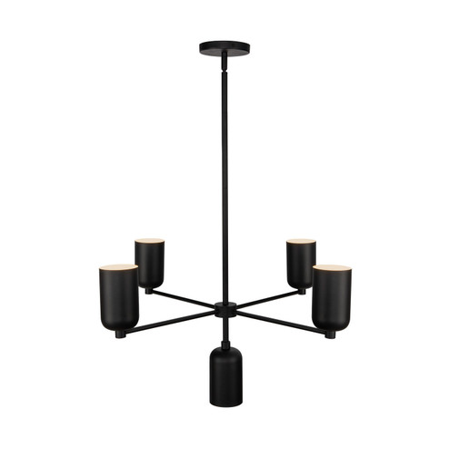 Nola Five Light Chandelier in Black (347|CH57731-BK)