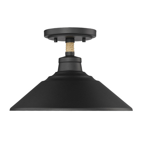 Journey One Light Semi-Flush Mount in Natural Black (62|3318-SF NB)