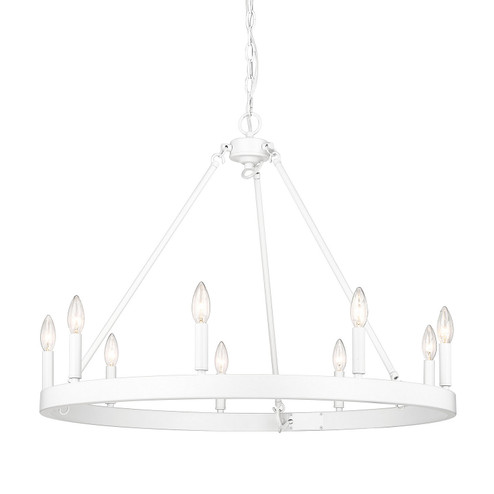 Alastair Nine Light Chandelier in Matte White (62|1017-9 WHT)