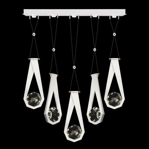 Aria LED Linear Pendant in White/Gold Accents (48|100006-2-22222)