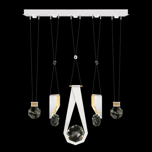 Aria LED Linear Pendant in White/Gold Accents (48|100006-2-11244)