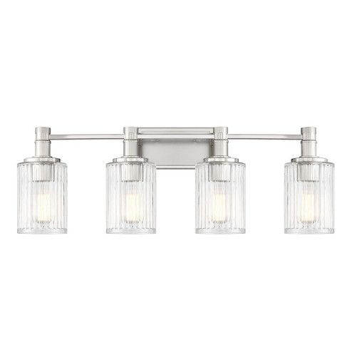 Concord Four Light Bathroom Vanity in Silver and Polished Nickel (51|8-1102-4-146)