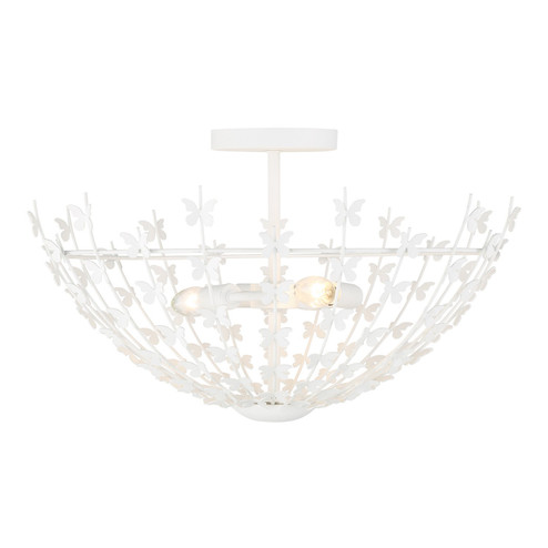 Birch Three Light Semi-Flush Mount in Bisque White (51|6-4198-3-83)