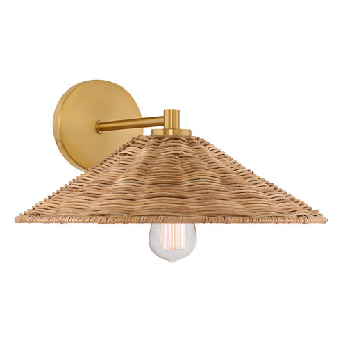 One Light Wall Sconce in Natural Brass (446|M90106NB)