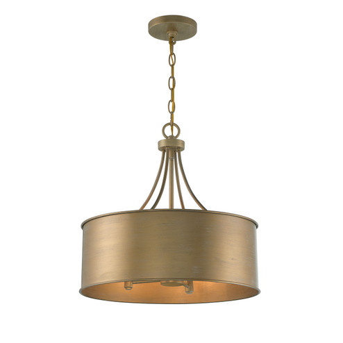 Four Light Pendant in Brushed Gold (446|M7040BG)