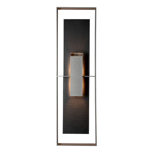 Shadow Box Shadow Box Extra Tall w/Slate Outdoor Sconce in Coastal White (39|302609-SKT-02-SL-ZM0736)