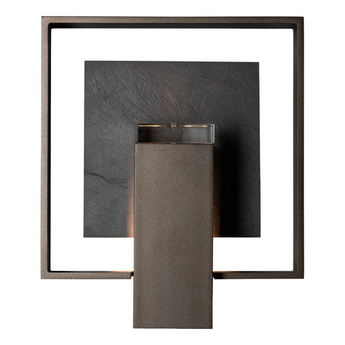 Shadow Box Shadow Box Medium w/Slate Outdoor Sconce in Natural Iron (39|302602-SKT-20-SL-ZM0546)