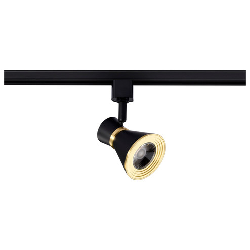 LED Track Head in Matte Black / Brushed Brass (72|TH633)